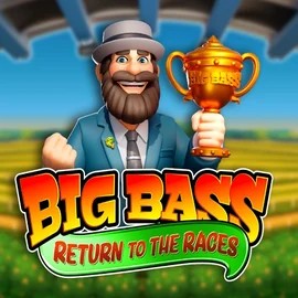 Big Bass Return to the Races slot logo by Pragmatic Play at Casoola Casino