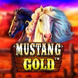 Mustang Gold slot logo by Pragmatic Play at Casoola Casino